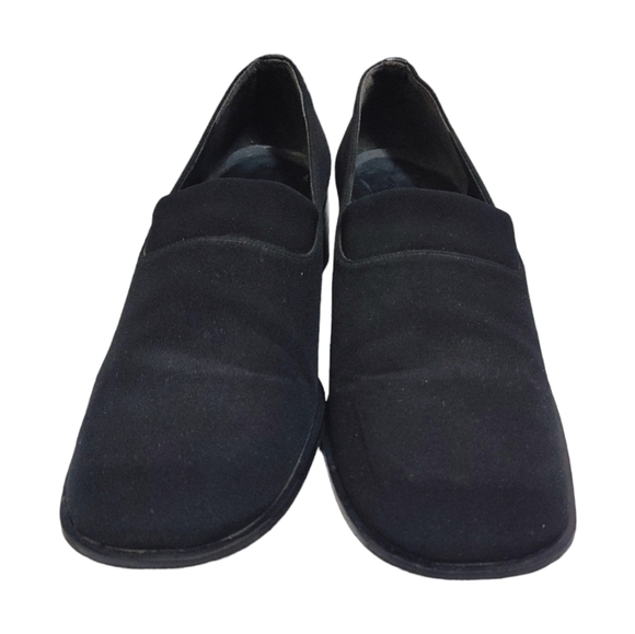 Stuart Weitzman Black Square Toe Medium Width Short Heels Women's Size 7.5 - Picture 4 of 9